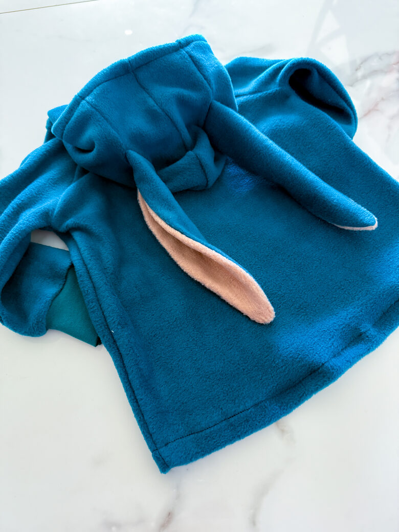 Polar flīss zaķa hūdijs "Petrol"